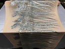 Two Tone - Silver / Matte Silver -  4 Way Stretch Sequins Fabric Embroidered On Mesh Sold By Yard