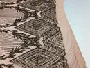 Sequins 4 Way Stretch Shiny Fabric with Triangle Net Pattern - Dusty Rose - Fabric Sold by The Yard