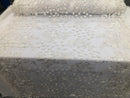 White - Mini 3D Flower Embroidered Mesh Sequins And Beaded Fabric Sold By The Yard
