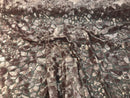 Leopard Sequins Fabric - Dusty Rose Animal Print Shiny Sequins Design 2 Way Stretch Sold By Yard