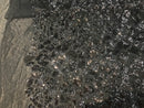 Leopard Sequins Fabric - Black - Animal Print Shiny Sequins Design 2 Way Stretch Sold By The Yard