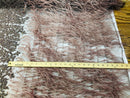 Beaded Feather Fabric - Coffee - Embroidered Luxury Mesh Lace with Beads and Feathers By The Yard