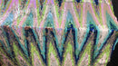 Mermaid Flip Up Reversible MultiColor Shiny  Zig Zag Pattern Sequins Fabric Spandex By The Yard