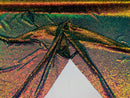 Mini Glitz Sequins - Iridescent Rainbow -  Stretch Shiny Sequins Mesh Fabric Sold By The Yard