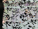 Reversible Velvet Sequins - Pink / Lilac Iridescent 2 Way Stretch Shiny Sequins Fabric Black Velvet