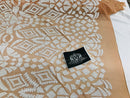 Geometric Pattern Sequins - White Nude Mesh - 4 Way Sample