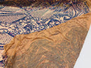 Holographic Sequins - Purple - 4 Way Stretch Glam Shine Iridescent Color Sequins Fabric