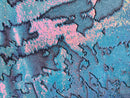 Reversible Mermaid Spandex Iridescent Unicorn/Pink Mermaid Pillow Flip Up Sequins Fabric By The Yard