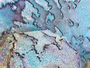 Reversible Mermaid Spandex Iridescent Unicorn/Pink Mermaid Pillow Flip Up Sequins Fabric By The Yard