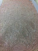Royalty Sequin Fabric -  4 Way Stretch Royalty Mermaid Design - Pick Color - 25 Yards Roll