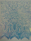 Royalty Sequin Fabric -  4 Way Stretch Royalty Mermaid Design - Pick Color - 25 Yards Roll