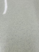 Vinyl Fabric - Ivory Shiny Sparkle Glitter Leather PVC - Upholstery By The Yard