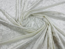Crushed Velvet Fabric - 60''  Stretch Velvet Solid Fabric for Apparel, Craft, Sewing - By Yard