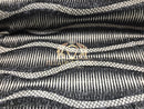 4 Way Stretch - Black - Horizontal Line Design Sequins On Stretch Mesh By The Yard