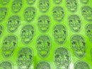 Big Skull Vinyl Fabric - Upholstery Faux Leather - Different Colors Sold By Yard