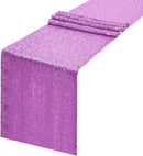 12" Sequins Table Runner - High Quality Shiny Sequin Fabric Table Runners (Pick Color & Size)