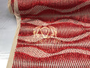 4 Way Stretch - Red - Horizontal Line Design Sequins On Stretch Mesh By The Yard