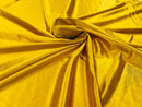 Spandex Polyester Fabric - Mustard - Shiny Stretch Polyester / 20% Spandex Fabric By Yard