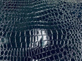 Alligator Embossed Vinyl Leather Fabric - Different Colors - Sold By The Yard