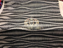 4 Way Stretch - Black - Horizontal Line Design Sequins On Stretch Mesh By The Yard