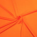58" Shiny Milliskin Fabric - Neon Orange - 4 Way Stretch Milliskin Shiny Fabric by The Yard (Pick a Size)