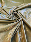 Latex Shiny Vinyl - 4 Way Stretch Milliskin Vinyl Spandex Latex Fabric Sold by Yard (Pick A Color)