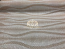 4 Way Stretch - White on Nude Mesh - Horizontal Line Design Sequins On Stretch Mesh By The Yard