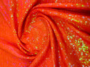 Mini Glitz Iridescent Sequins - Shiny Sequins Embroidered on Mesh Fabric - Pick Color - 30 Yard Roll