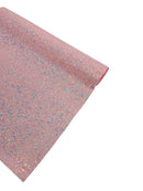 Chunky Glitter Vinyl - Pink Iridescent - 54" Wide Crafting Glitter Vinyl Fabric Sold By The Yard