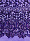 Royalty Sequin Fabric -  4 Way Stretch Royalty Mermaid Design - Pick Color - 25 Yards Roll