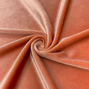 Velvet Stretch Fabric - Peach - Spandex Stretch Velvet Fabric 60'' Wide Sold By Yard
