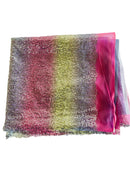 Mini Glitz Sequins - Pastel Rainbow (Straight Lines) - Shiny Sequins Mesh Fabric Sold By Yard