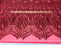 Royalty Sequin Fabric -  4 Way Stretch Royalty Mermaid Design - Pick Color - 25 Yards Roll