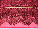 Royalty Sequin Fabric -  4 Way Stretch Royalty Mermaid Design - Pick Color - 25 Yards Roll