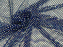 Fish Net Spandex Rhinestone Fabric - Spandex Fish Net Rhinestones Fabric - 15 Yard Roll