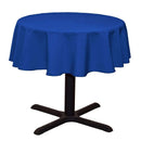 Round Tablecloth - Royal Blue - Round Banquet Polyester Cloth, Wrinkle Resist Quality (Pick Size)