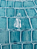 Alligator Embossed Vinyl Leather Fabric - Different Colors - Sold By The Yard