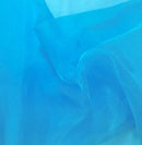 Organza Sparkle - Turquoise - Crystal Sheer Fabric for Fashion, Crafts, Decorations 60" by Yard
