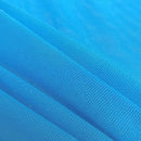 Power Mesh Fabric - Turquoise - Nylon Lycra Spandex 4 Way Stretch Fabric  58"/60" By Yard