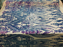Big Damask Sequins Fabric - Purple - 4 Way Stretch Damask Sequins Design Fabric By Yard