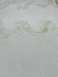 Fringe Sequins - Dangle 4 Way Stretch Fancy Sequins Fabric Sold By The Yard