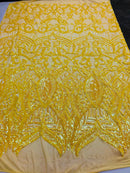 Royalty Sequin Fabric -  4 Way Stretch Royalty Mermaid Design - Pick Color - 25 Yards Roll