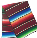 Mexican Sarape - Burgundy - Table Runner 14" Wide by 84" Long Table Runner/Fiesta Table Runner