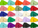 Polyester Poplin - Flat Fold Solid Color 60" Fabric Bolt - Pick Color -  100 Yard Roll
