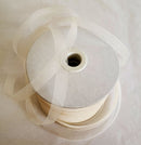 100 yards 1/2 Inche wide IVORY Crinoline Horsehair Bridal-Prom-Wedding- Bridal Trim-night gown trim