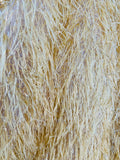 Metallic Eyelash Fabric  - Feather/Eyelash/Fringe Design on Mesh Sold By Yard