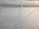 4 Way Stretch Geometric Sequins White Mesh Lace Fabric Dress Fashion Sold By The Yard
