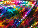 Mermaid Sequins Fabric Reversible 2 Way Stretch RAINBOW GOLD Shiny Flip Up Sequins Fabric By Yard