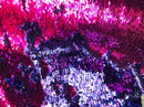 Flip Up Sequins Reversible Purple Shiny-Fuchsia Sequins Fabric Dresses-Nightgowns-Prom Gown By Yard