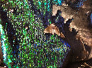 Flip Up Sequins Reversible Iridescent Green-Matte Black Sequins Dresses-Nightgowns-Prom Gown By Yard